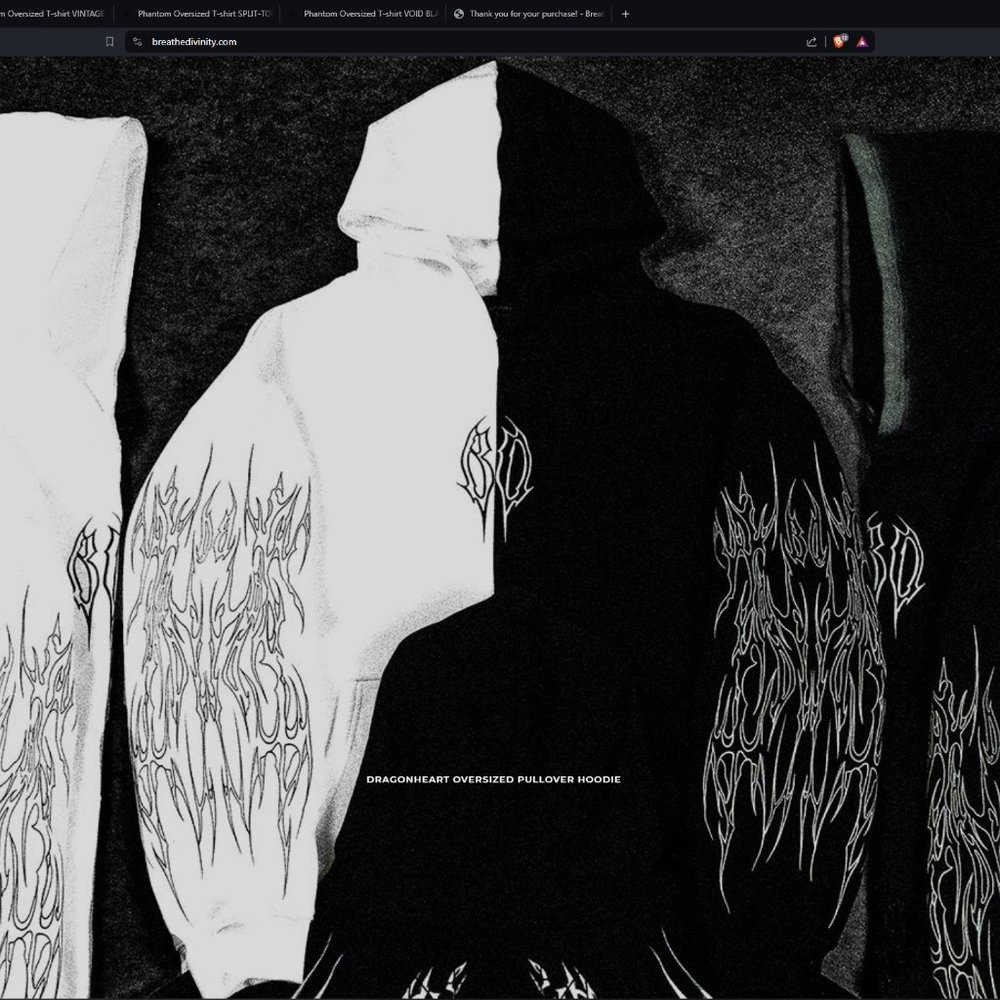 Dragonheart Oversized pullover hoodie